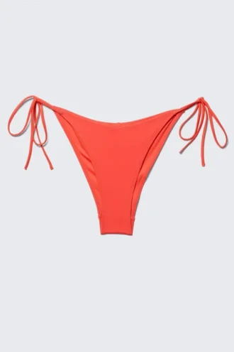 Strappy Bikini Bottoms – Bright Red