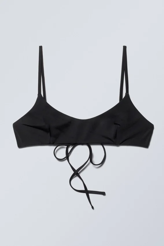 Strappy Bikini Top – Black Strappy Bikini Top – Black