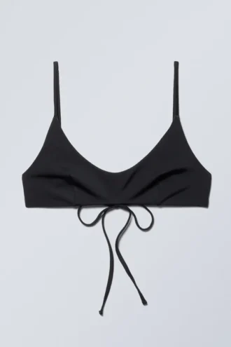 Strappy Bikini Top – Black