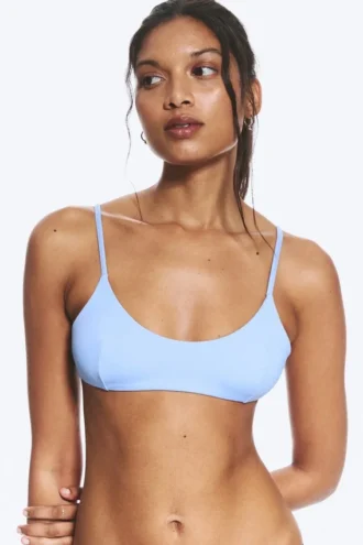 Strappy Bikini Top – Light Blue