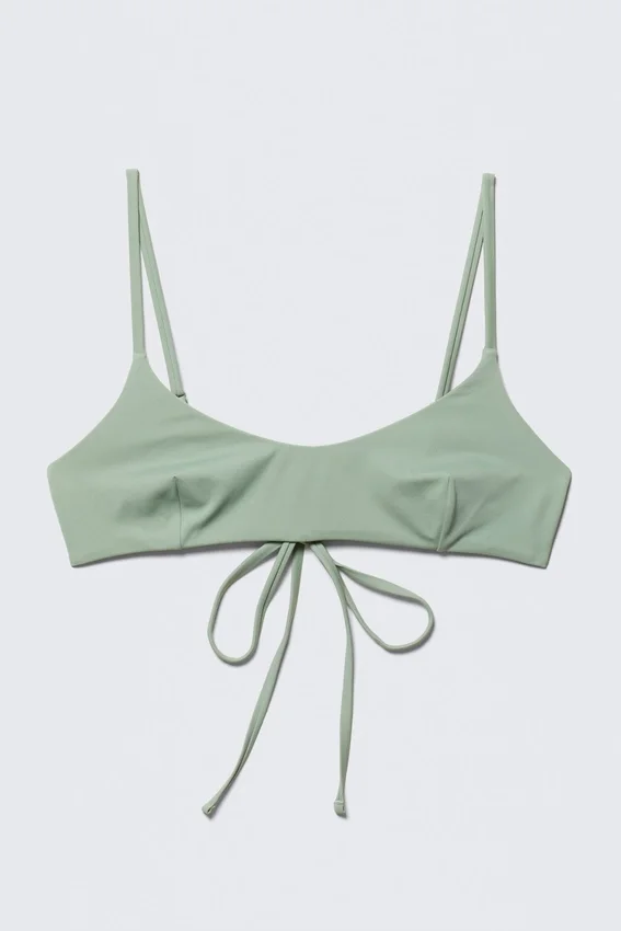 Strappy Bikini Top – Light Green Strappy Bikini Top – Light Green