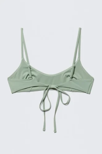 Strappy Bikini Top – Light Green
