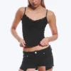 Strappy Laced Camisole – Black Strappy Laced Camisole – Black