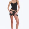 Strappy Laced Camisole – Black Strappy Laced Camisole – Black