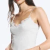 Strappy Laced Camisole – Light Dusty Grey Melange Strappy Laced Camisole – Light Dusty Grey Melange
