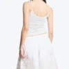 Strappy Laced Camisole – Light Dusty Grey Melange Strappy Laced Camisole – Light Dusty Grey Melange