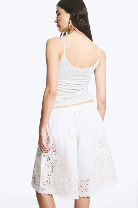 Strappy Laced Camisole – Light Dusty Grey Melange Strappy Laced Camisole – Light Dusty Grey Melange