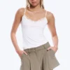 Strappy Laced Camisole – Off-White Strappy Laced Camisole – Off-White