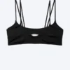 Strappy Layered Bikini Top – Black Strappy Layered Bikini Top – Black