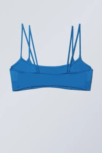 Strappy Layered Bikini Top – Bright Blue Strappy Layered Bikini Top – Bright Blue