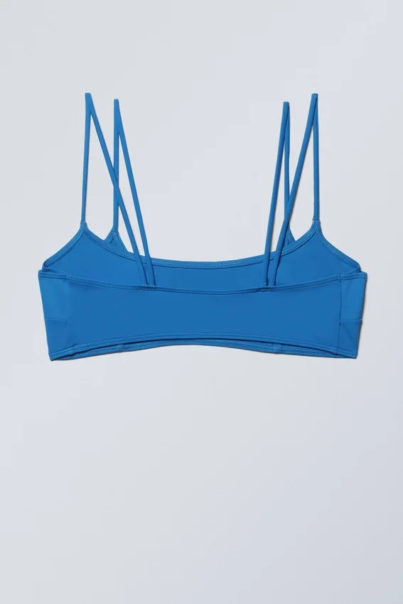 Strappy Layered Bikini Top – Bright Blue Strappy Layered Bikini Top – Bright Blue