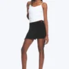 Strappy Mini Wrap Skirt – Black Strappy Mini Wrap Skirt – Black