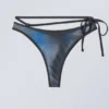 Strappy Printed Bikini Bottoms – Speed Blue Strappy Printed Bikini Bottoms – Speed Blue