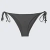 Strappy Tie Bikini Bottoms – Dark Grey Strappy Tie Bikini Bottoms – Dark Grey