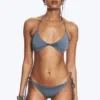 Strappy Tie Bikini Bottoms – Dusty Blue – Shimmer Strappy Tie Bikini Bottoms – Dusty Blue – Shimmer