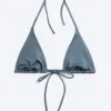 Strappy Triangle Bikini Top – Dusty Medium Blue Strappy Triangle Bikini Top – Dusty Medium Blue