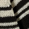 Striped Knitted Raglan-Sleeved Sweater – Striped Beige Striped Knitted Raglan-Sleeved Sweater – Striped Beige