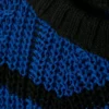 Striped Knitted Raglan-Sleeved Sweater – Striped Blue Striped Knitted Raglan-Sleeved Sweater – Striped Blue