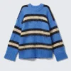 Striped Long-Sleeve Sweater – Striped Blue Striped Long-Sleeve Sweater – Striped Blue
