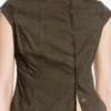 Structured Asymmetric Cotton Top – Dark Mole Structured Asymmetric Cotton Top – Dark Mole