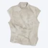 Structured Asymmetric Cotton Top – Light Mole – Camouflage Structured Asymmetric Cotton Top – Light Mole – Camouflage
