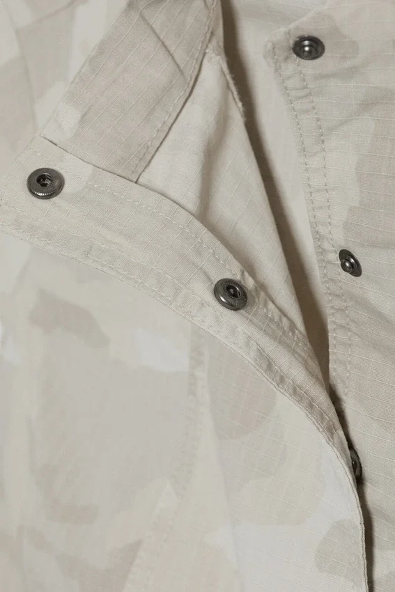 Structured Asymmetric Cotton Top – Light Mole – Camouflage Structured Asymmetric Cotton Top – Light Mole – Camouflage