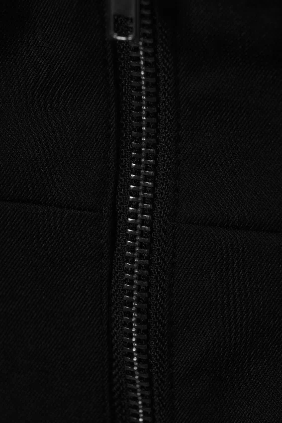 Structured Halter Zip Waistcoat – Black Structured Halter Zip Waistcoat – Black