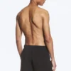 Structured Mid-Thigh Swim Shorts – Black Structured Mid-Thigh Swim Shorts – Black