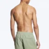 Structured Mid-Thigh Swim Shorts – Light Dusty Khaki Green Structured Mid-Thigh Swim Shorts – Light Dusty Khaki Green