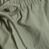 Structured Mid-Thigh Swim Shorts – Light Dusty Khaki Green Structured Mid-Thigh Swim Shorts – Light Dusty Khaki Green
