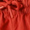 Structured Mid-Thigh Swim Shorts – Red Structured Mid-Thigh Swim Shorts – Red