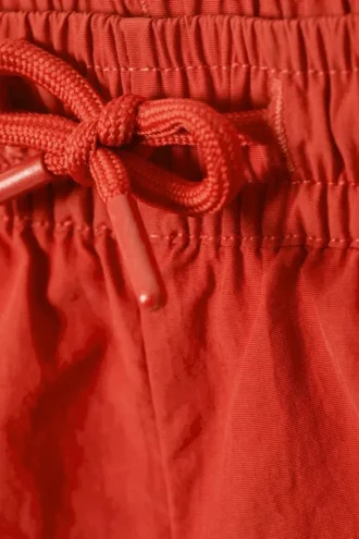 Structured Mid-Thigh Swim Shorts – Red Structured Mid-Thigh Swim Shorts – Red