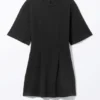 Structured Mini T-Shirt Dress – Black Structured Mini T-Shirt Dress – Black