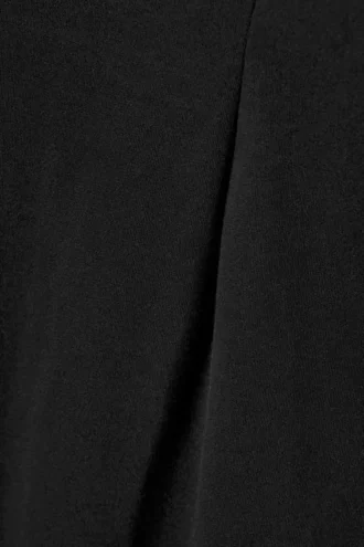 Structured Mini T-Shirt Dress – Black