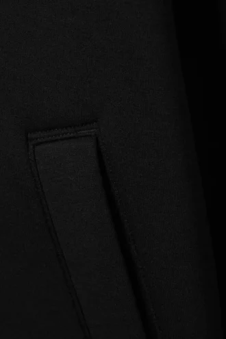 Structured Scuba Zip Jacket – Black