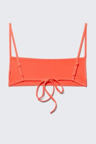 Structured Square Neck Bikini Top – Bright Red Structured Square Neck Bikini Top – Bright Red