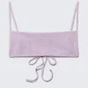 Structured Square Neck Bikini Top – Light Lilac Structured Square Neck Bikini Top – Light Lilac