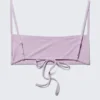 Structured Square Neck Bikini Top – Light Lilac Structured Square Neck Bikini Top – Light Lilac