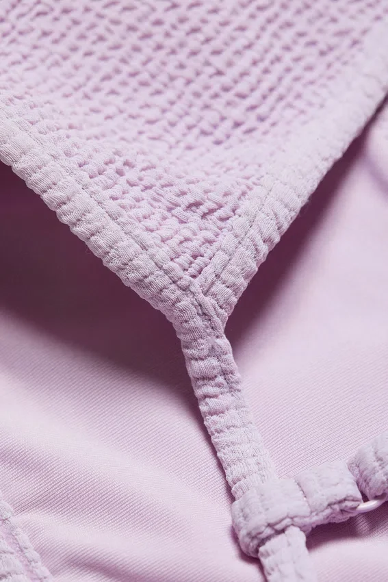 Structured Square Neck Bikini Top – Light Lilac Structured Square Neck Bikini Top – Light Lilac