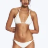 Structured Strappy Tie Bikini Bottoms – Light Beige Structured Strappy Tie Bikini Bottoms – Light Beige