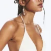 Structured Strappy Triangle Bikini Top – Light Beige Structured Strappy Triangle Bikini Top – Light Beige