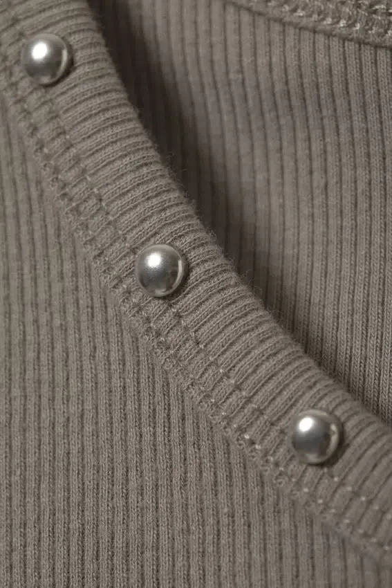 Stud Detailed Tank Top – Dusty Mole Stud Detailed Tank Top – Dusty Mole