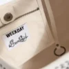 Studded Canvas Bag – Dusty Light Mole