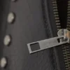 Studded Faux Leather Shoulder Bag – Black Studded Faux Leather Shoulder Bag – Black