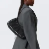 Studded Shoulder Bag – Black Studded Shoulder Bag – Black