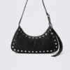 Studded Shoulder Bag – Black Studded Shoulder Bag – Black