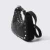 Studded Shoulder Bag – Black Studded Shoulder Bag – Black
