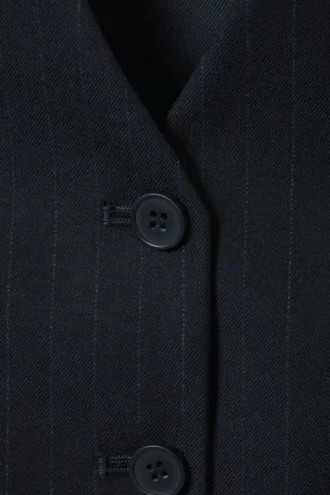 Suiting Waistcoat – Pinstriped Dark Blue