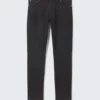 Sunday Mid Rise Slim Tapered Jeans – Almost Black – Black