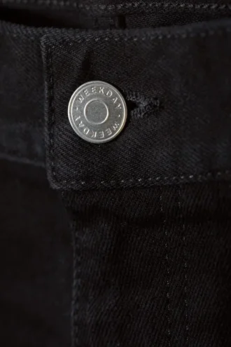 Sunday Mid Rise Slim Tapered Jeans – Almost Black – Black